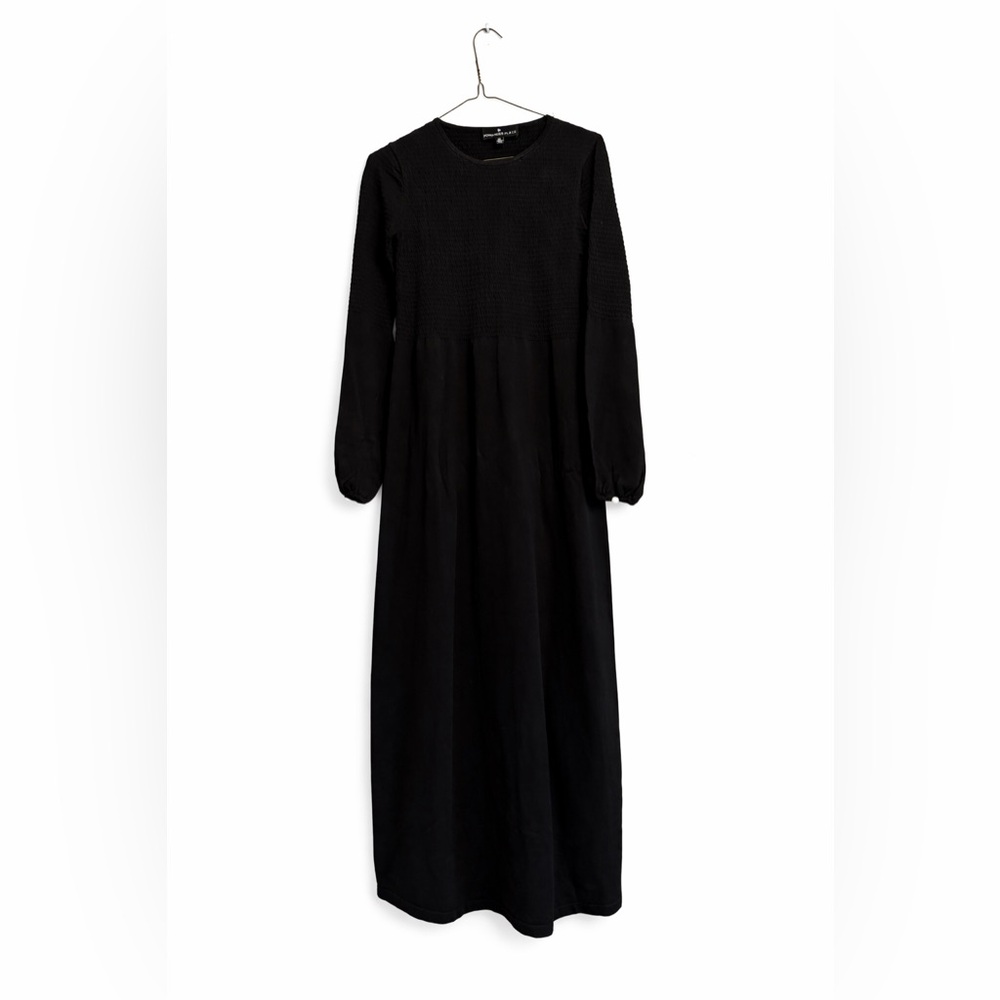 Pomander Place Black Long Sleeve Maxi Dress